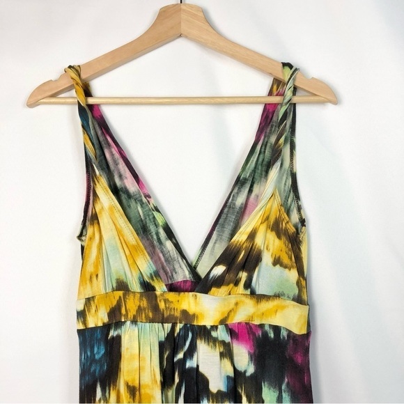 Matty M Colorful Floral Stretch Maxi Dress XS - Picture 4 of 4